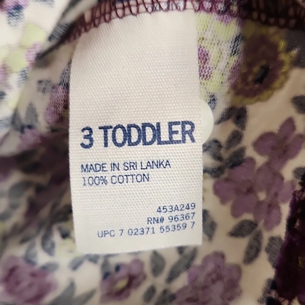 Oshkosh B Gosh Purple Floral Top Size 3T NWT